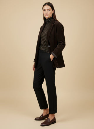 Giacca - Giacca oversize velluto - Moro - VEVI