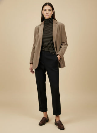 Giacca - Giacca oversize velluto - Moro - VEVI