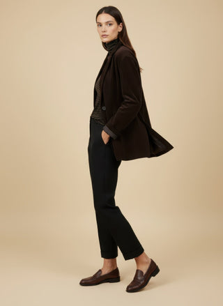 Giacca - Giacca oversize velluto - Moro - VEVI