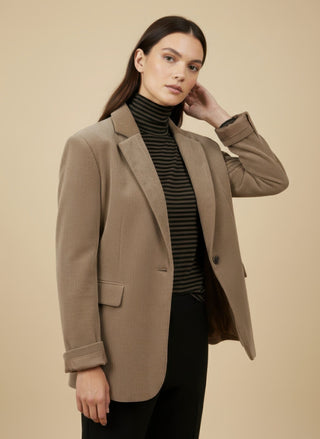 Giacca - Giacca oversize velluto - Moro - VEVI