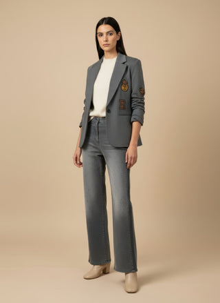 Giacca - Giacca patch - Grigio - VEVI