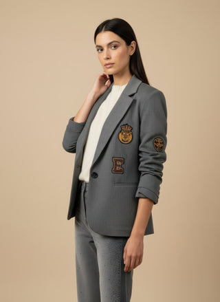 Giacca - Giacca patch - Grigio - VEVI