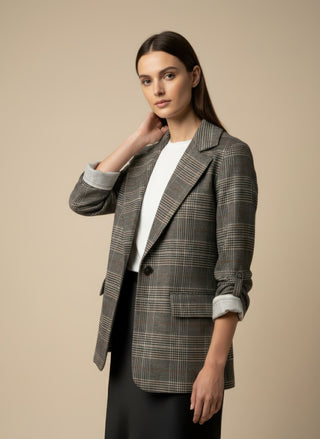 Giacca - Giacca principe di galles - Grigio - VEVI