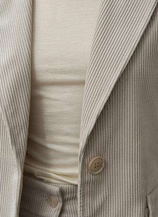 Giacca - Giacca velluto coste - Burro - VEVI