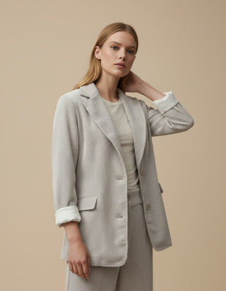 Giacca - Giacca velluto coste - Burro - VEVI