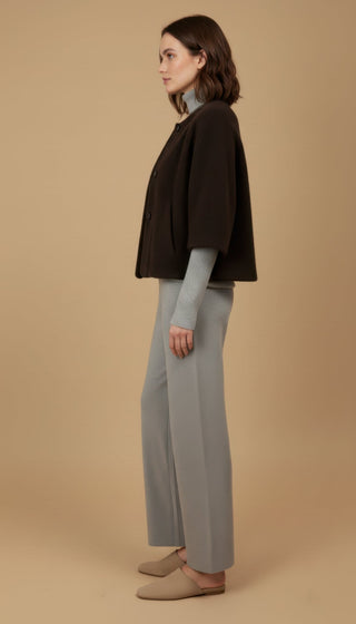 Giacchino - Giacchino m/m girocollo tessuto soft touch - Moro - vevi.it