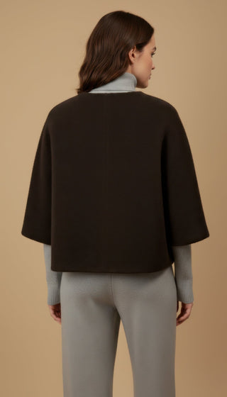 Giacchino - Giacchino m/m girocollo tessuto soft touch - Moro - vevi.it