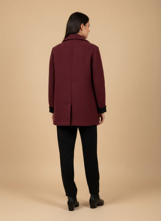 Giaccone - Giaccone lana cotta doppio petto - Nero - VEVI