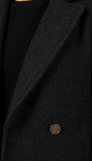 Giaccone - Giaccone lana cotta doppio petto - Nero - VEVI