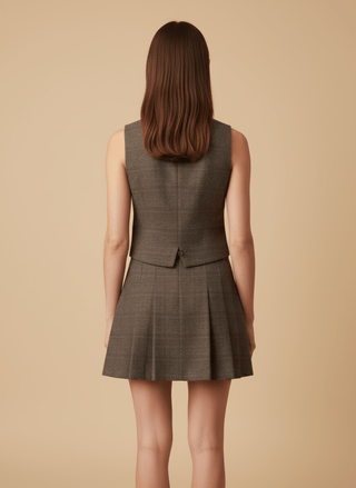 Gilet - Gilet galles - Marrone - vevi.it