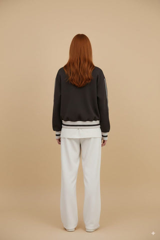 Giubbino - Giubbino bomber banda - Marrone - vevi.it