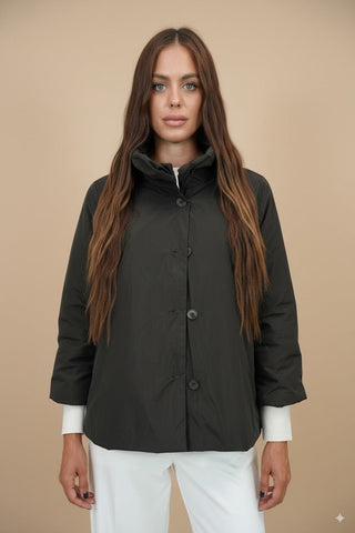 Giubbino - Giubbino collo arricciato - Marrone - vevi.it