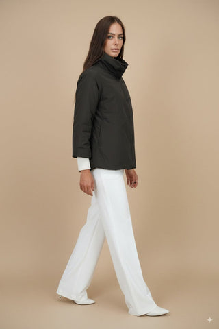 Giubbino - Giubbino collo arricciato - Marrone - vevi.it