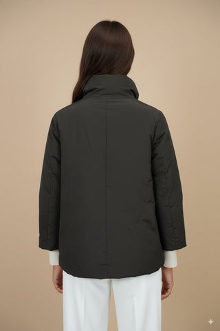 Giubbino - Giubbino collo arricciato - Marrone - vevi.it