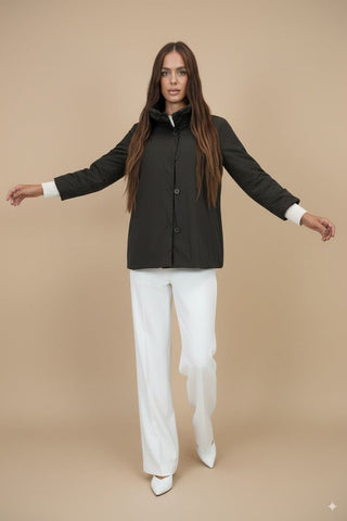 Giubbino - Giubbino collo arricciato - Marrone - vevi.it