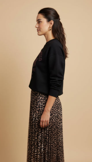 Gonna - Gonna animalier plissè - Tortora/nero - vevi.it