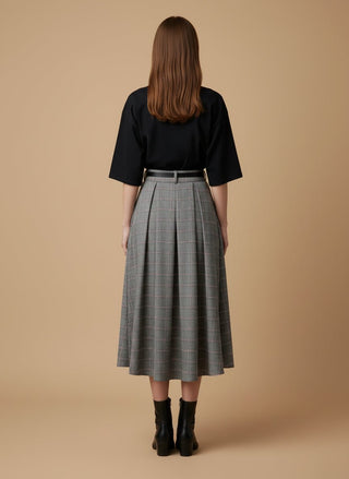 Gonna - Gonna galles elastico dietro - Grigio - vevi.it