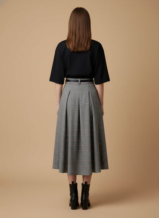 Gonna - Gonna galles elastico dietro - Grigio - vevi.it