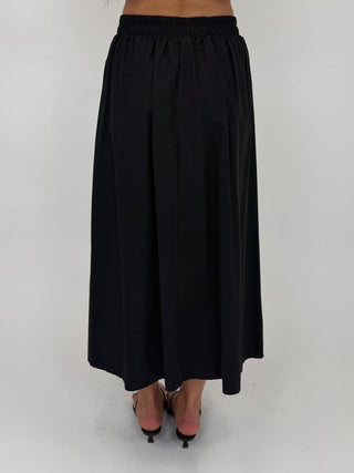 Gonna - Gonna lunga spacchi GFE8105 - Nero - VEVI