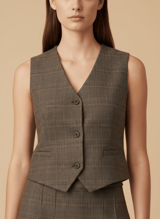 Gonna - Gonna mini galles pieghe - Marrone - vevi.it