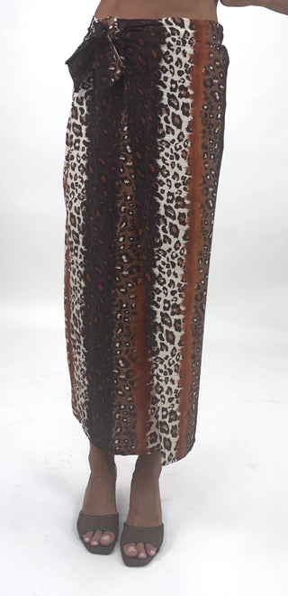 Gonna - Gonna pareo fantasia animalier GFE8107-4 - Moro - VEVI