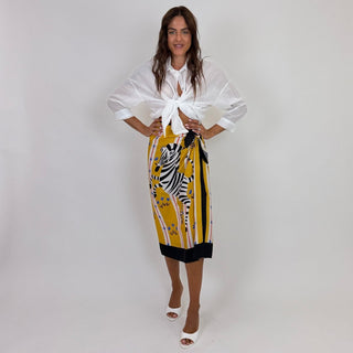 Gonna - Gonna pareo fantasia zebra CVE383-6 - Nero - VEVI