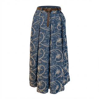 Gonna - Gonna pieghe dainetto GFE8100D - Marrone - VEVI