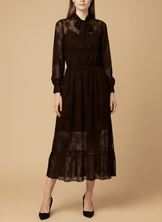 Gonna - Gonna pizzo e gala - Marrone - vevi.it