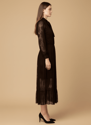 Gonna - Gonna pizzo e gala - Marrone - vevi.it