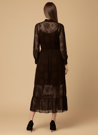 Gonna - Gonna pizzo e gala - Marrone - vevi.it