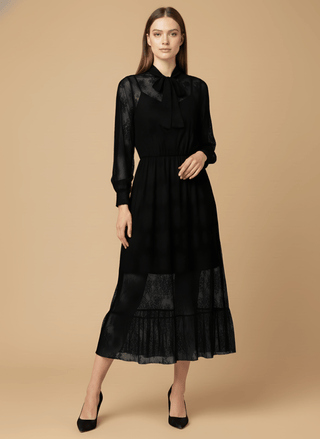 Gonna - Gonna pizzo e gala - Nero - vevi.it