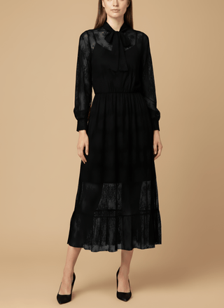 Gonna - Gonna pizzo e gala - Nero - vevi.it