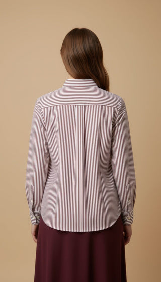 Gonna - Gonna satin stretch viscosa - Bordeaux - vevi.it