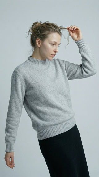 Maglia - Maglia 100% Lana a2a 1885 - Grigio melange - VEVI