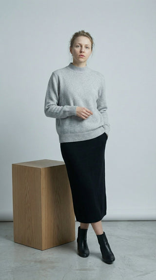 Maglia - Maglia 100% Lana a2a 1885 - Grigio melange - VEVI