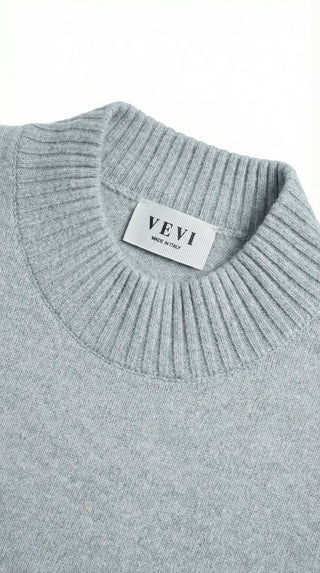 Maglia - Maglia 100% Lana a2a 1885 - Grigio melange - VEVI