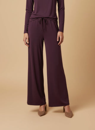 Maglia - Maglia cut out accessorio - Burgundy - vevi.it