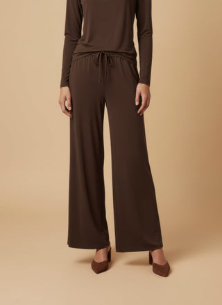 Maglia - Maglia cut out accessorio - Marrone - vevi.it