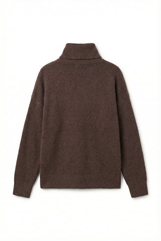  - Maglia dolcevita baby alpaca cxa 24655 - Moro - VEVI