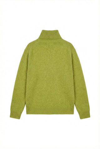  - Maglia dolcevita baby alpaca cxa 24655 - Verde - VEVI