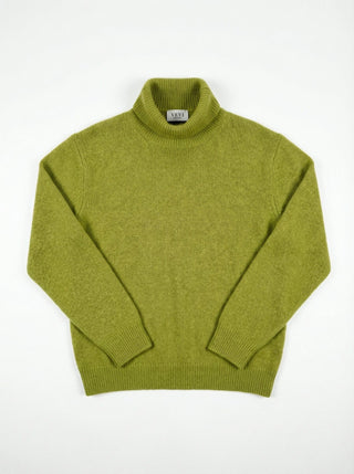  - Maglia dolcevita baby alpaca cxa 24655 - Verde - VEVI