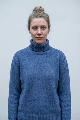 Maglia - Maglia dolcevita cashmere afa 6662 - Avio - VEVI