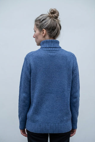 Maglia - Maglia dolcevita cashmere afa 6662 - Avio - VEVI