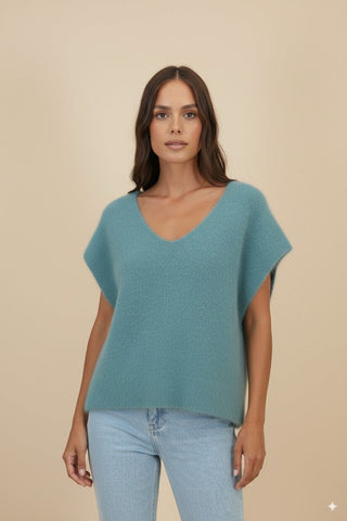 Maglia - Maglia gilet80% kid mohair - Carta zucchero - vevi.it