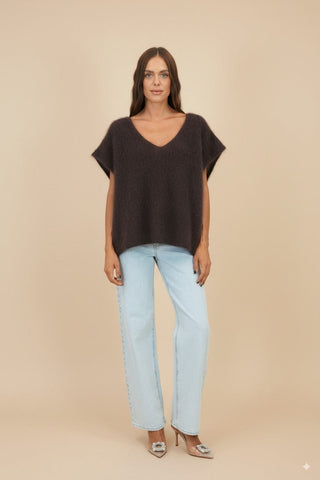 Maglia - Maglia gilet80% kid mohair - Moro - vevi.it