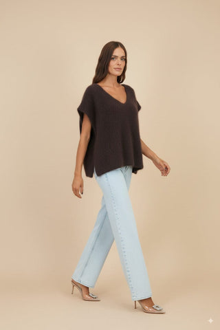 Maglia - Maglia gilet80% kid mohair - Moro - vevi.it