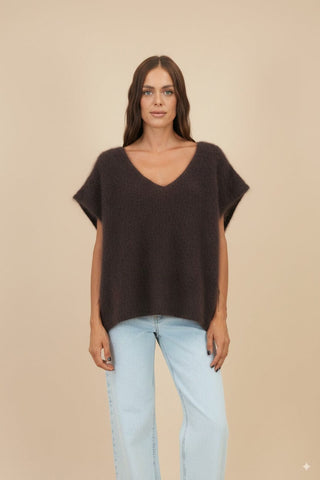 Maglia - Maglia gilet80% kid mohair - Moro - vevi.it