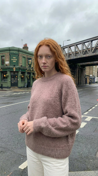 Maglia - Maglia girocollo alpaca 25513 - Beige - VEVI