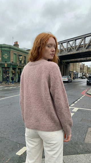 Maglia - Maglia girocollo alpaca 25513 - Beige - VEVI