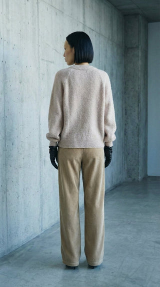 Maglia - Maglia girocollo alpaca 25513 - Tortora - VEVI